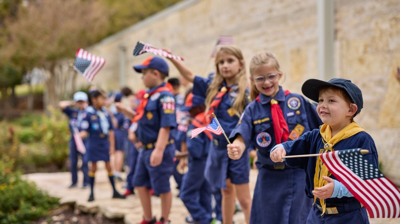 Scouts serving their community
