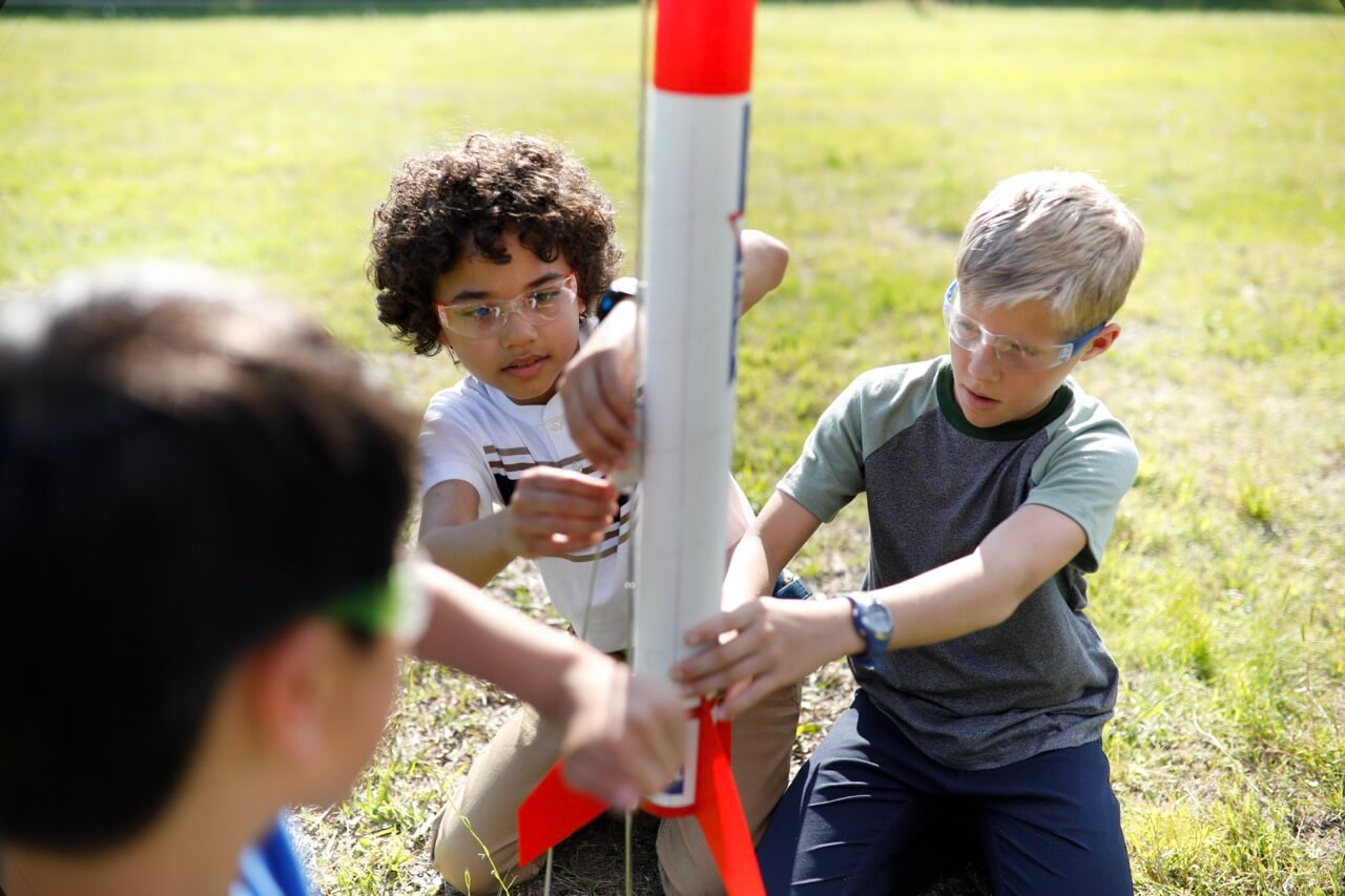 Young people enjoying Cub Scouting